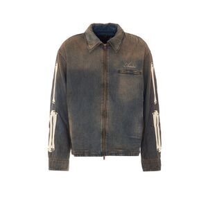 Amiri Men Lea Bones Denim Jacket